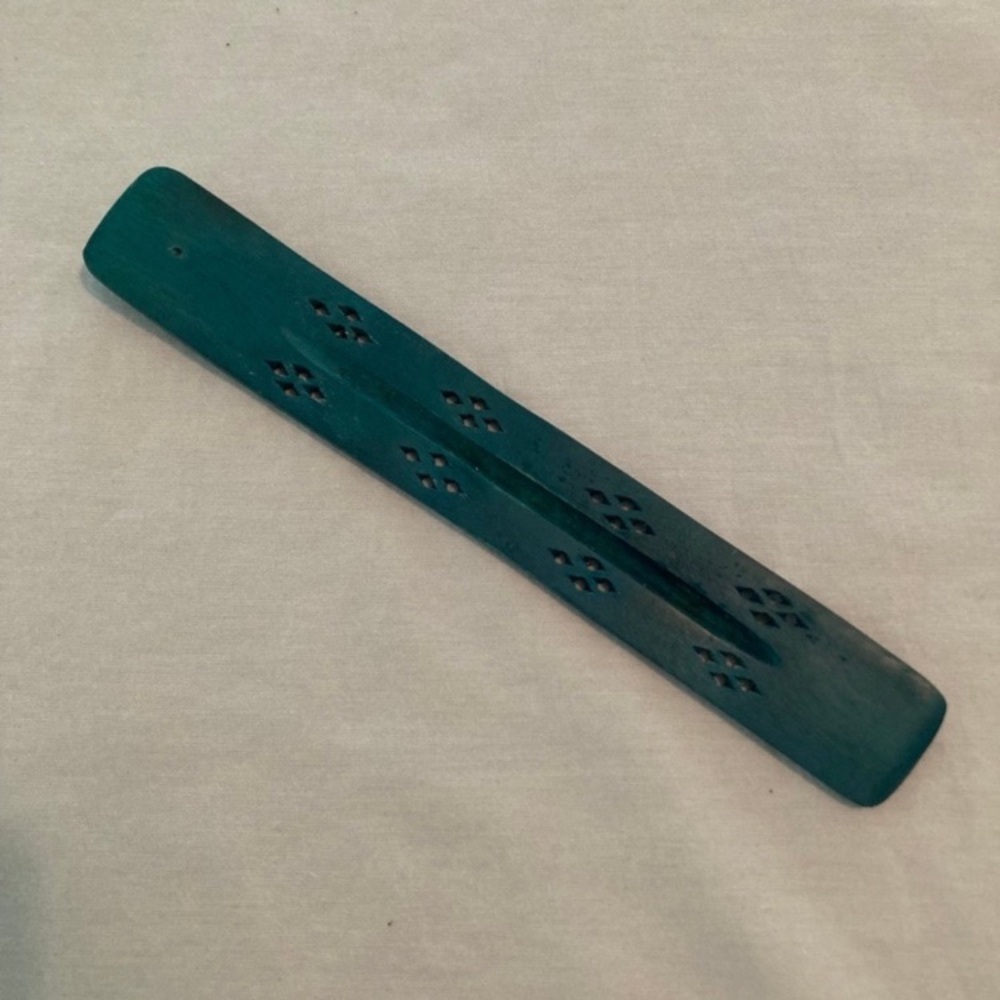 Teal Incense Holder